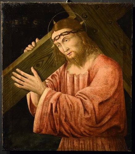 "Christ Carrying the Cross" Oil on canvas
